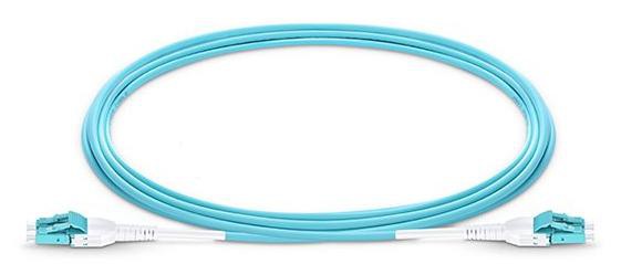 ایل سی یو سی سی ایل سی سی UPC ڈپلیکس 3.0mm پیویسی (OFNR) OM4 Multimode Uniboot فائبر پیچ کیبل پر