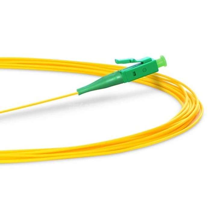 LC APC Simplex OS2 Single Mode PVC (OFNR) 0.9mm Fiber Optic Pigtail
